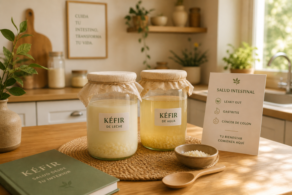kéfir para la microbiota intestinal en casa