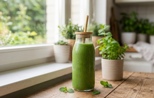Smoothie verde con kéfir